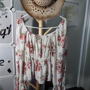 Floral Off-Shoulder Blouse